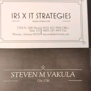 STEVEN VAKULA from IRS X IT STRATEGIES