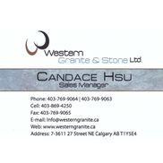 Candace Hsu from Western Granite & Stone Ltd.
